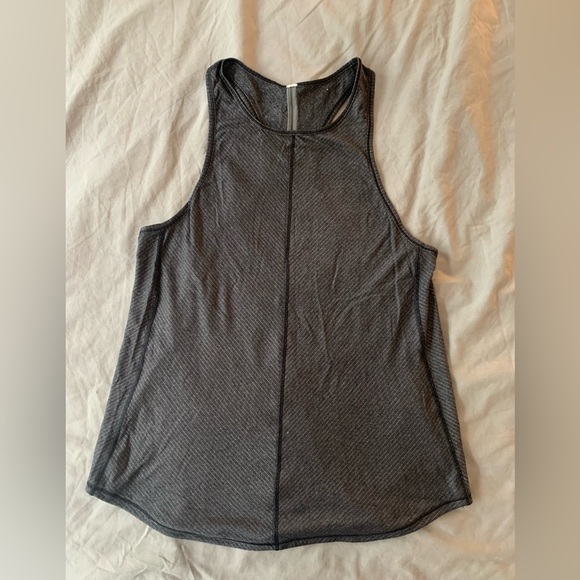 Grey lululemon racer back tank top - Picture 2 of 3